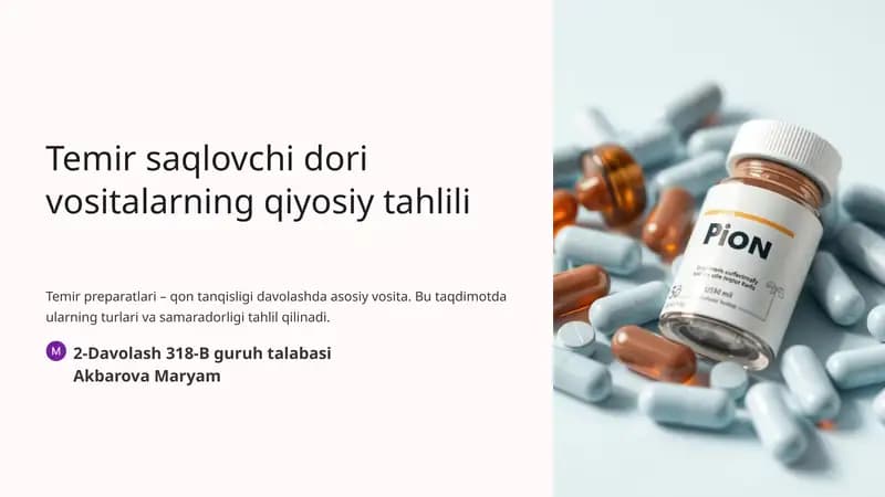 Temir tanqisligi anemiyasi: muammo dolzarbligi