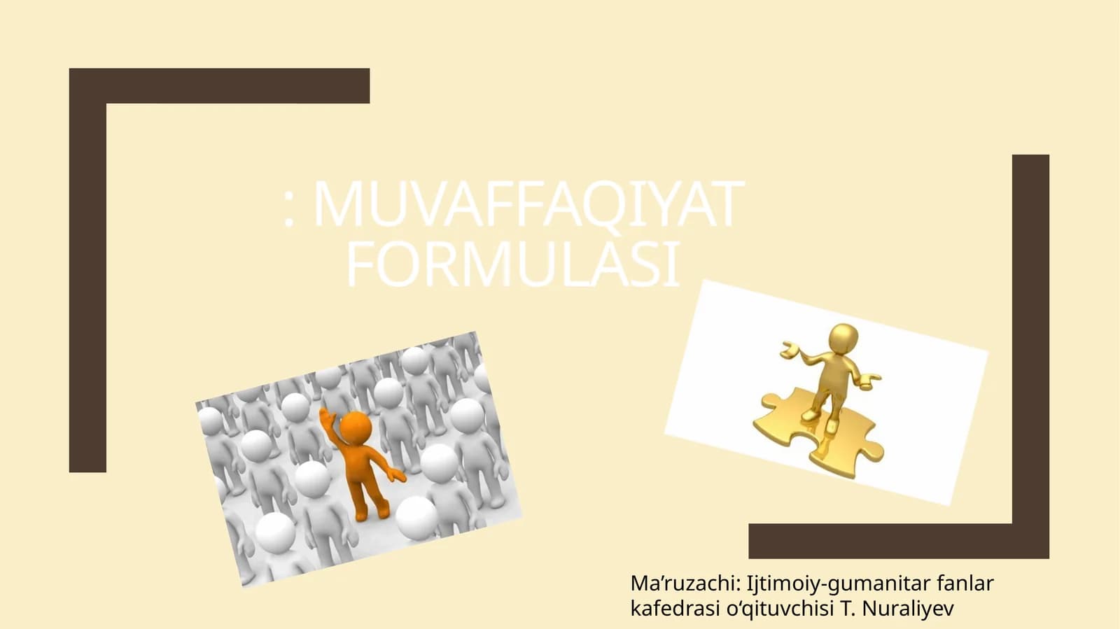 MUVAFFAQIYAT FORMULASI