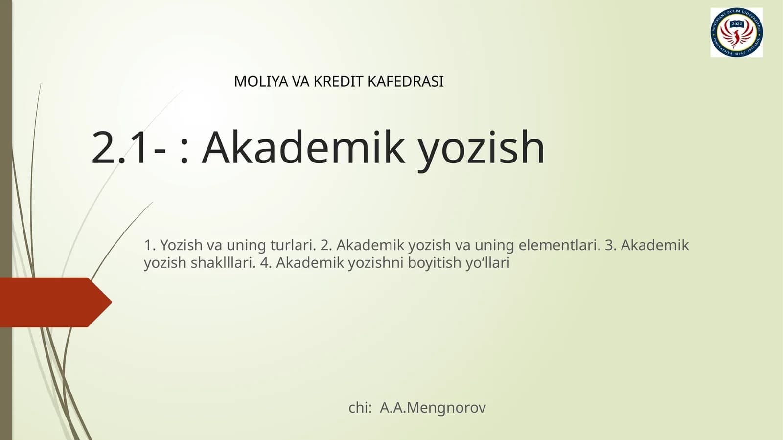 Akademik yozish