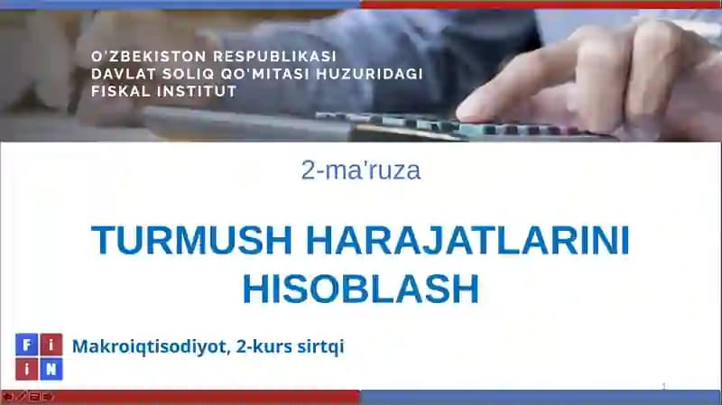 TURMUSH HARAJATLARINI HISOBLASH