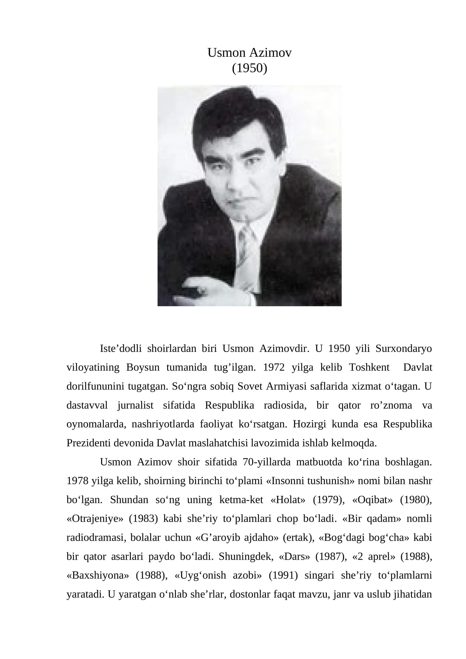Usmon Azimov