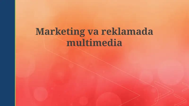 Multimedia marketingining asoslari