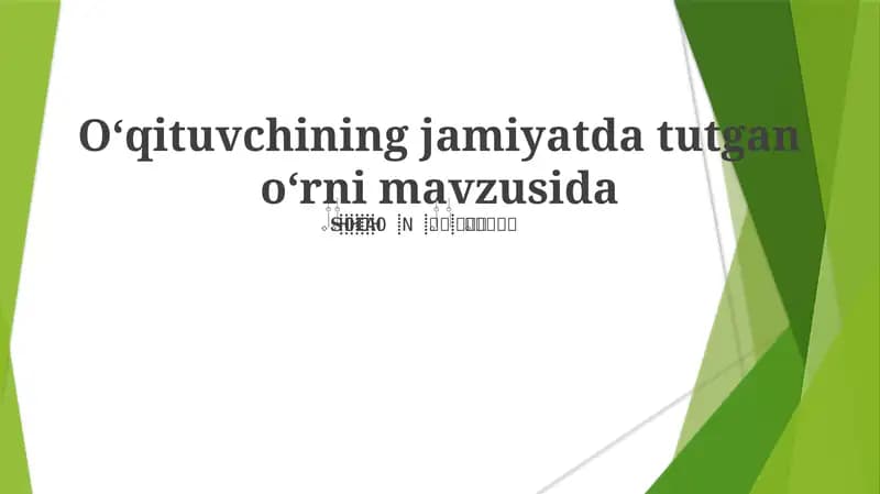 Samarali o'qituvchi-talaba mentorligi