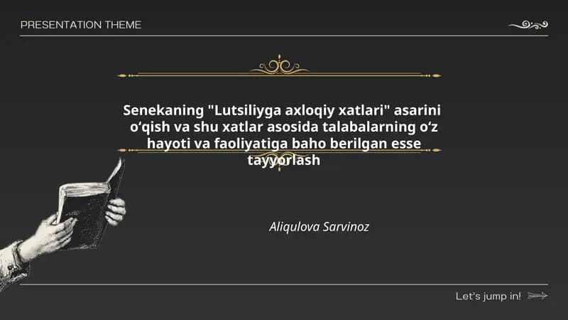 Lutsiliyga axloqiy xatlari asari