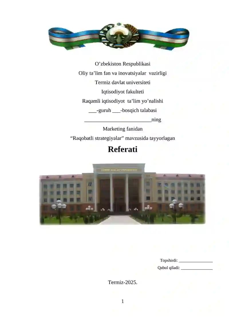 Raqobatli strategiyalar