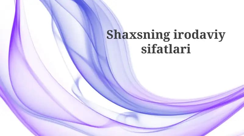Irodaviy sifatlari