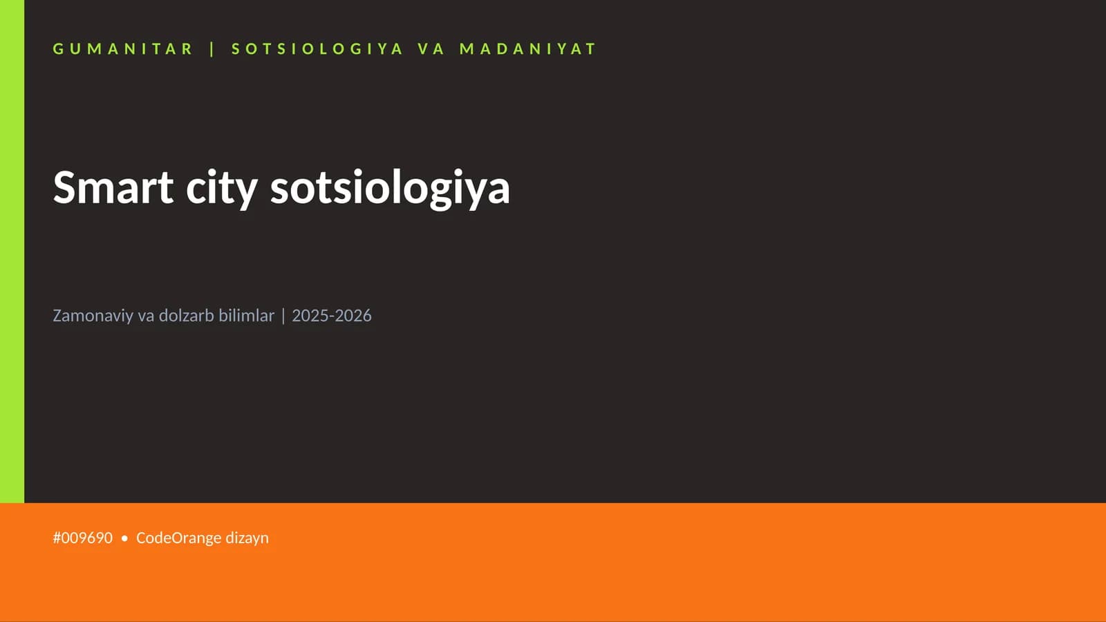 Smart city sotsiologiya