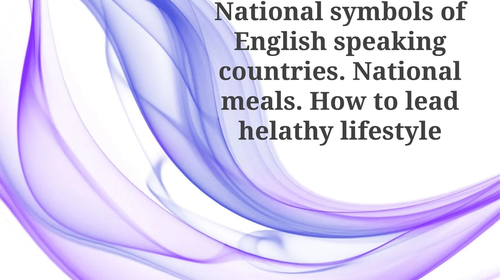 National Symbols of English-Speaking Countries