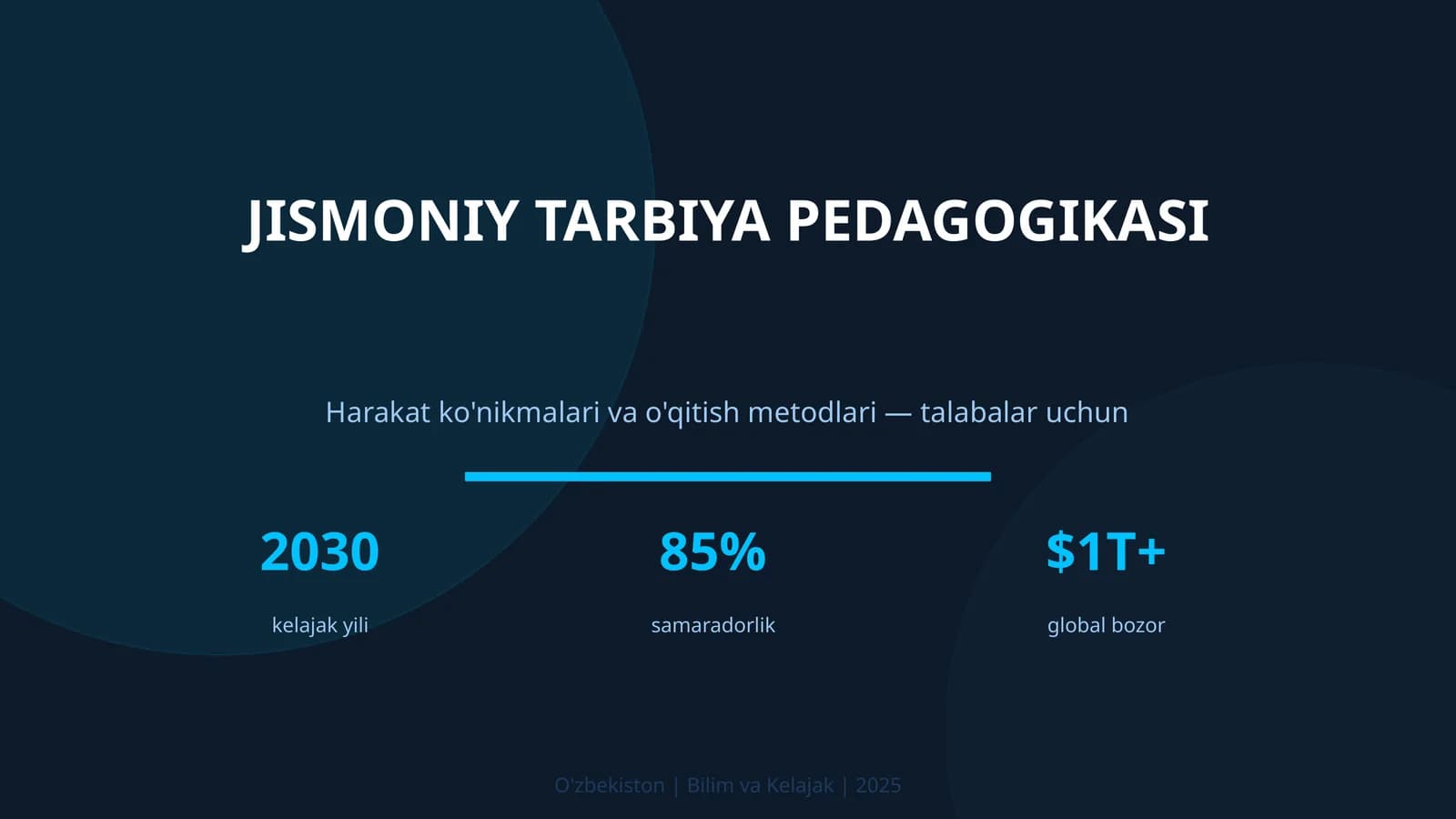JISMONIY TARBIYA PEDAGOGIKASI