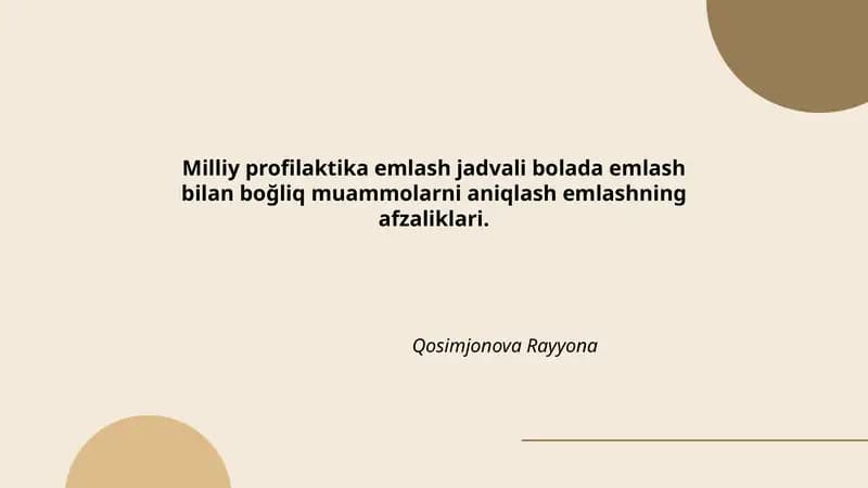 Milliy profilaktika emlash jadvali