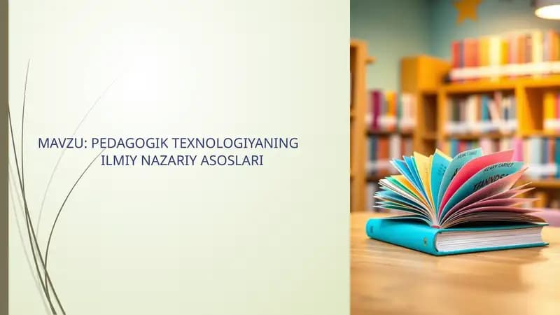 Pedagogik texnologiya