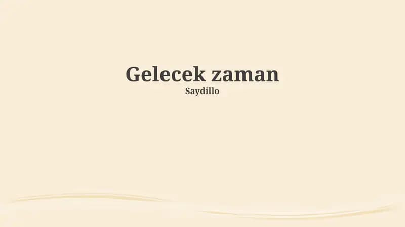 Gelecek Zaman