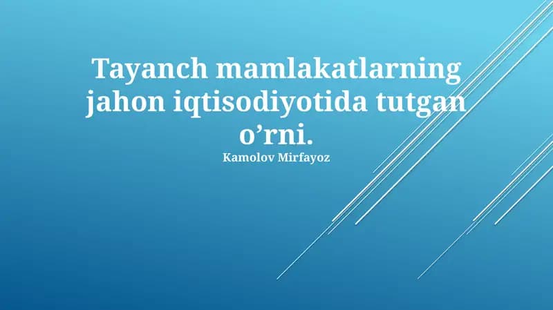 Pivot Davlatlarning Geosiyosiy Ta'siri