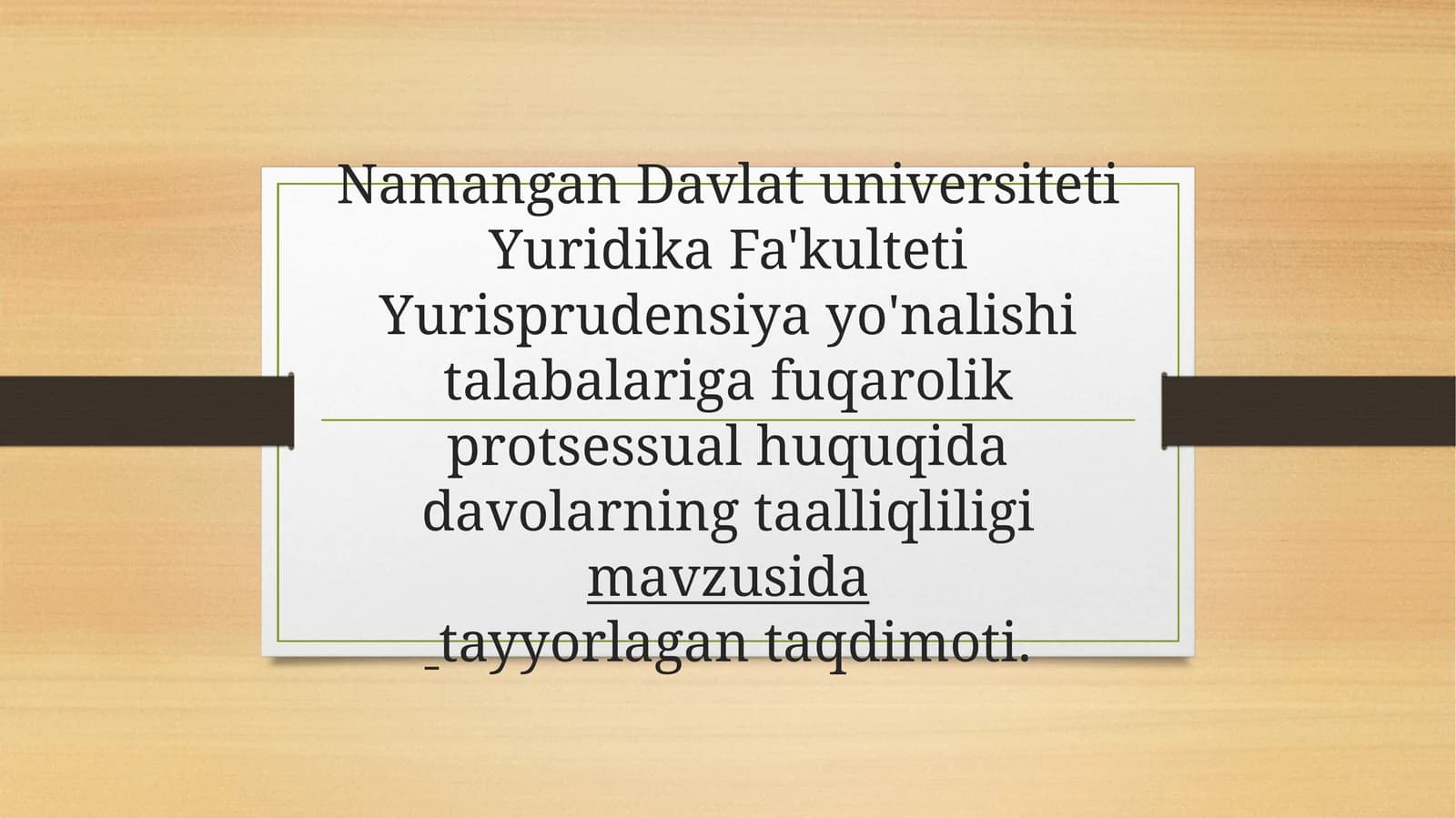 FUQAROLIK ISHLARINING TAALUQLILIGI