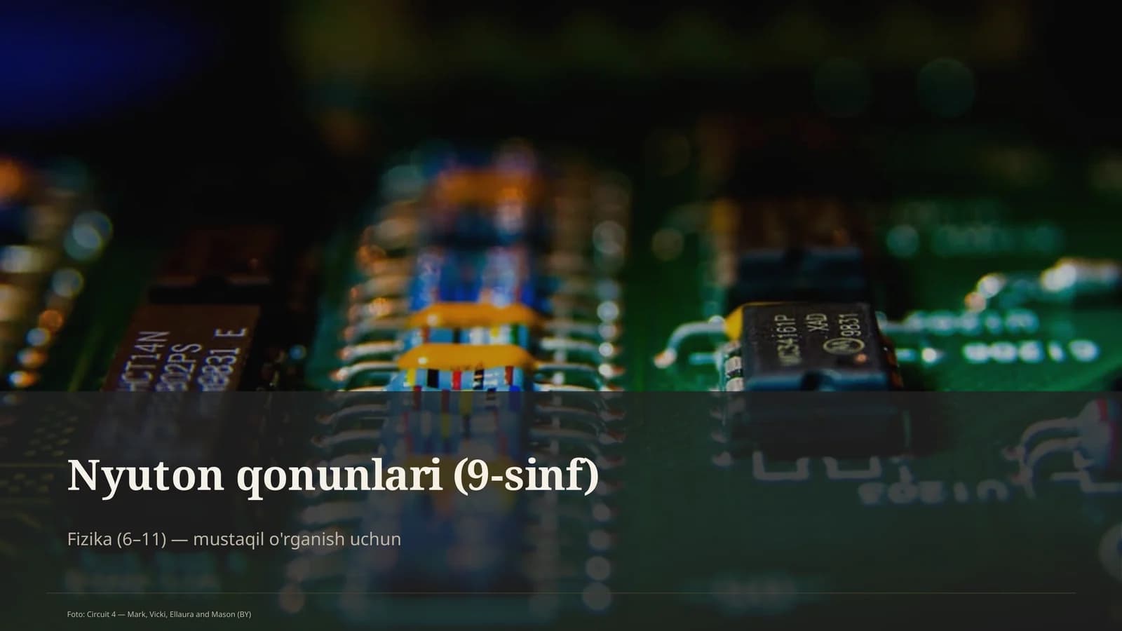 Nyuton qonunlari (9-sinf)