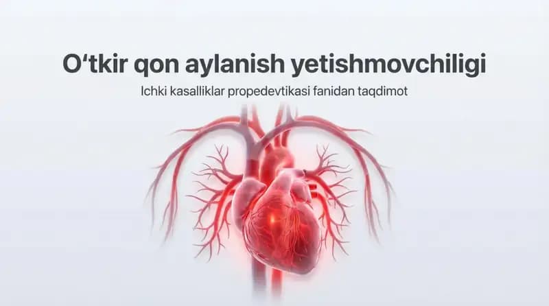 Oʻtkir qon aylanish yetishmovchiligi