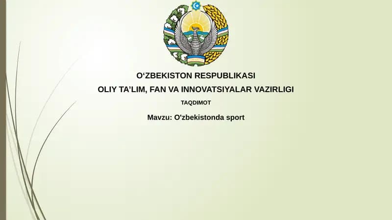 O'zbekistonda sport