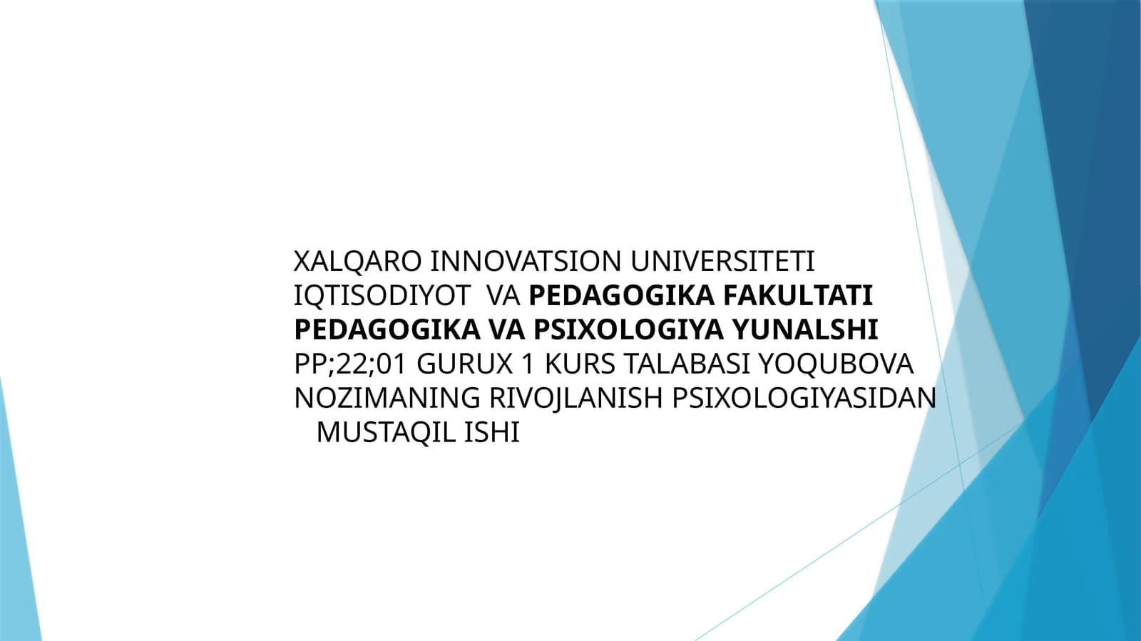 Ilkbolalik davri