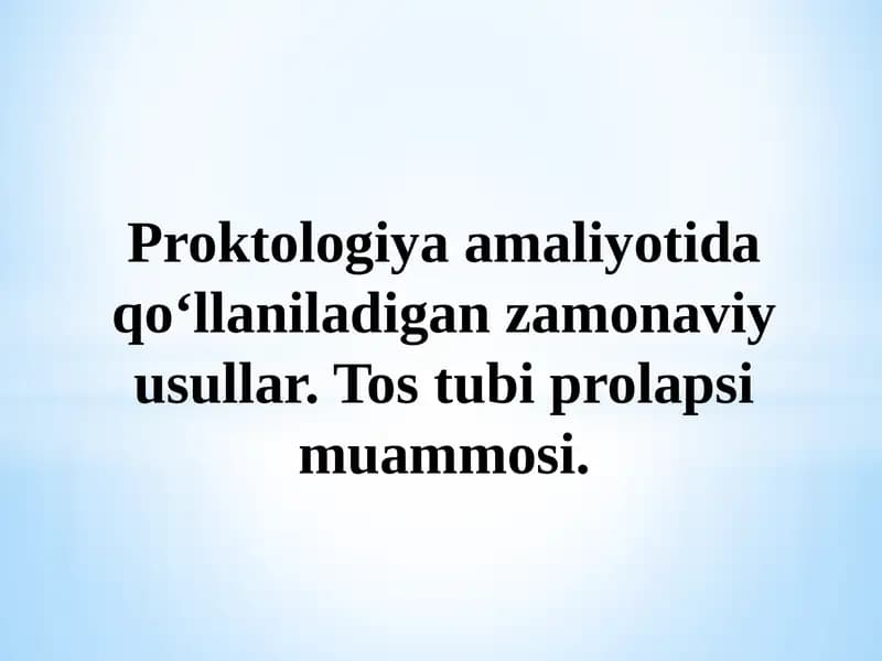 Otoloringologiyada(LOR) zamonaviy endoskopik diagnostika usullari