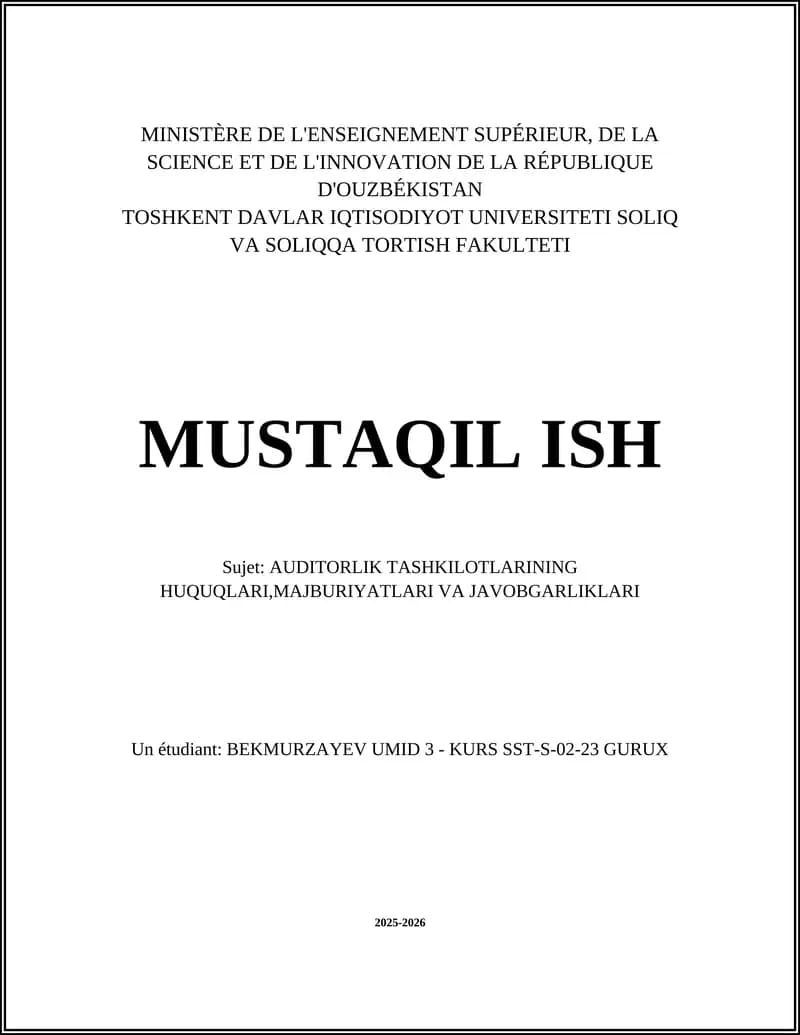 TASHQI ISLOTLAR