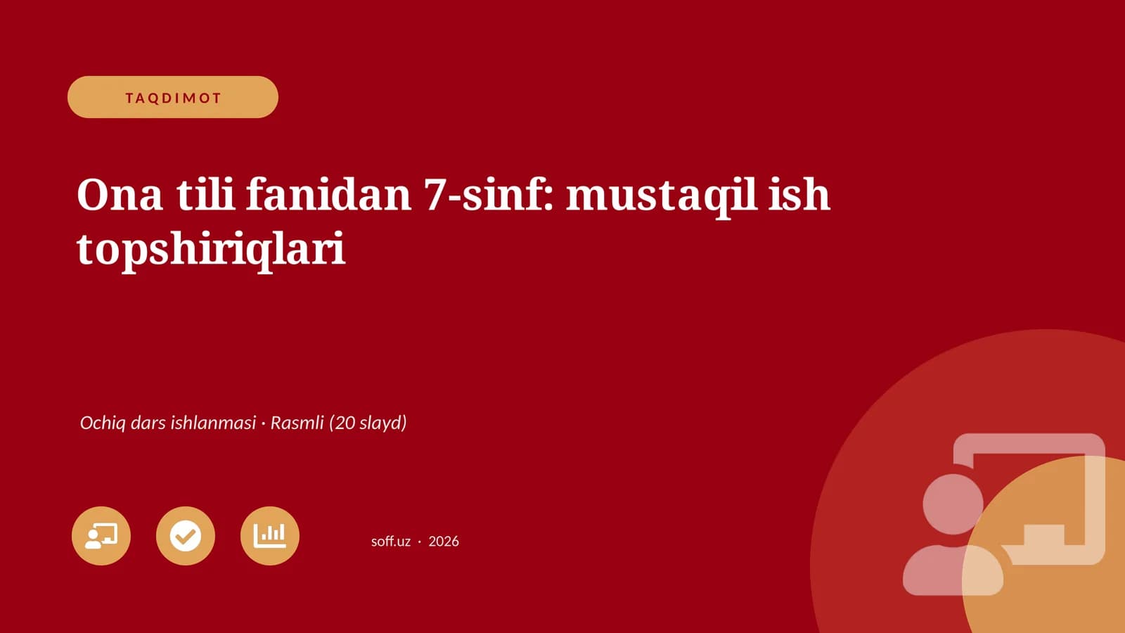 Ona tili fanidan 7-sinf: mustaqil ish topshiriqlari