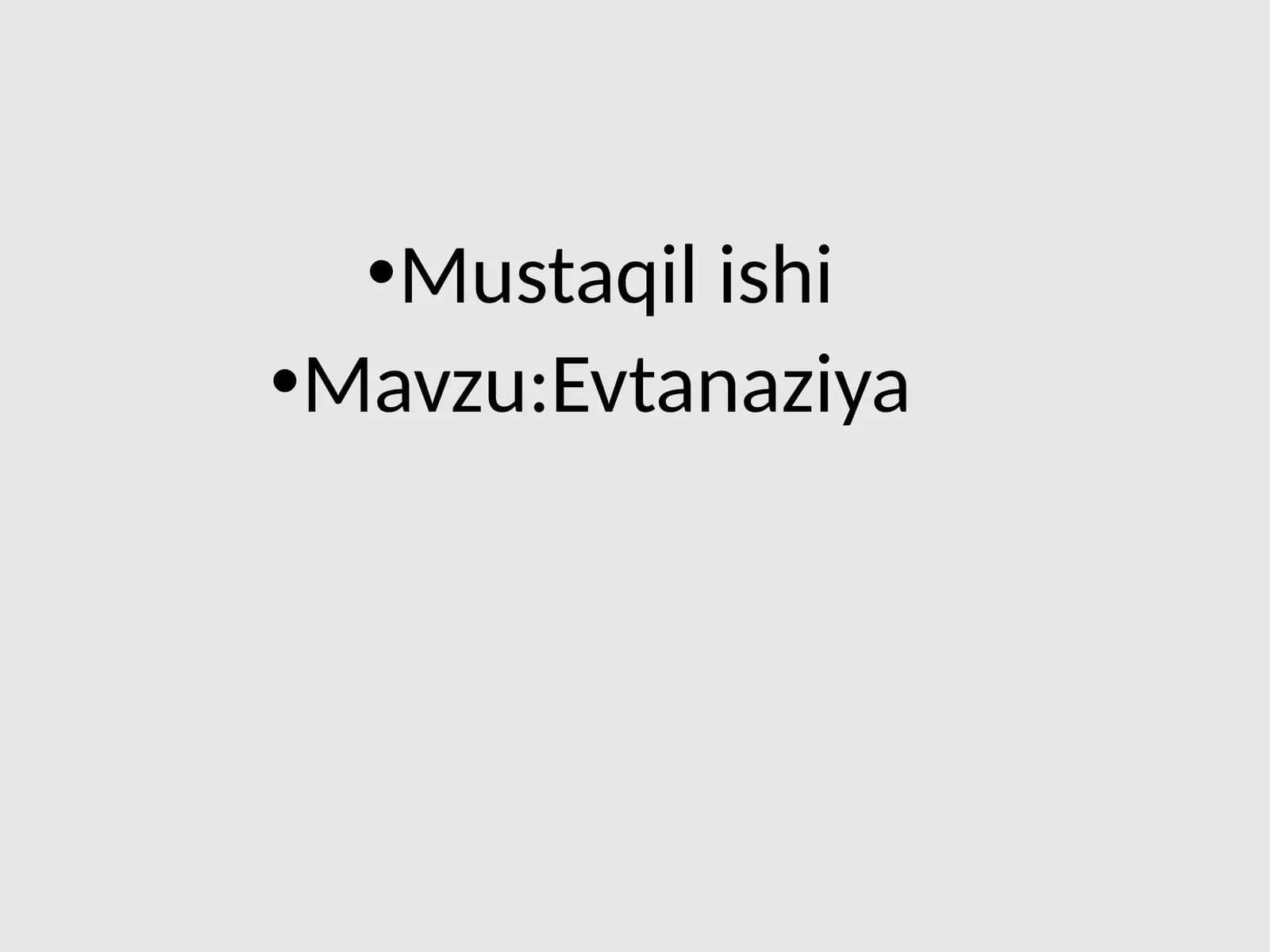 Evtanaziya