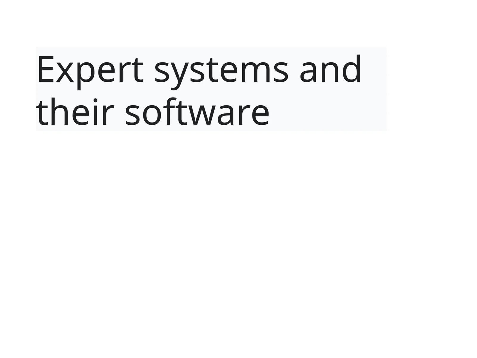 Expertsystemsandtheirsoftware