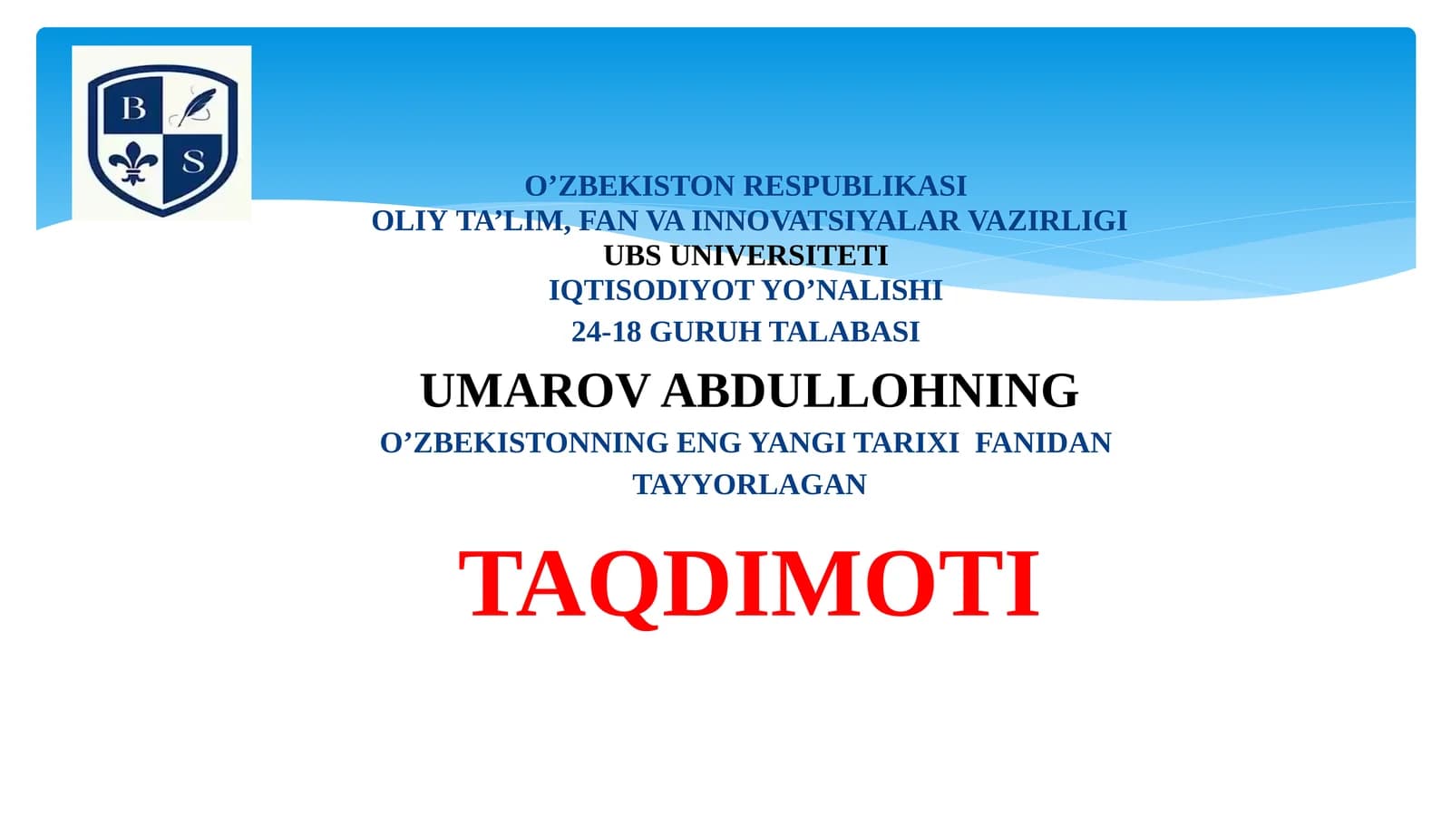 Islomda iqtisodiy  qarashlar