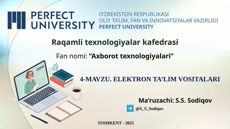 ELEKTRON TA’LIM VOSITALARI