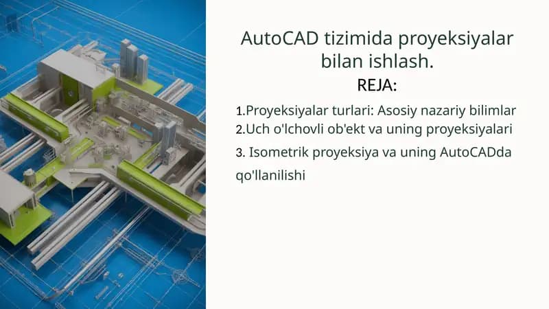 Proyeksiyalar bilan ishlash