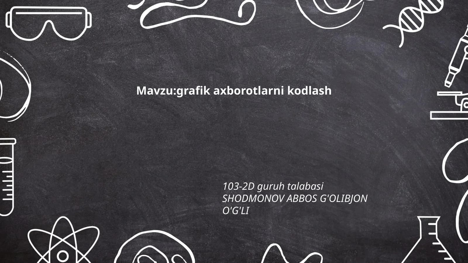 Grafik axborotlarni kodlash usullari