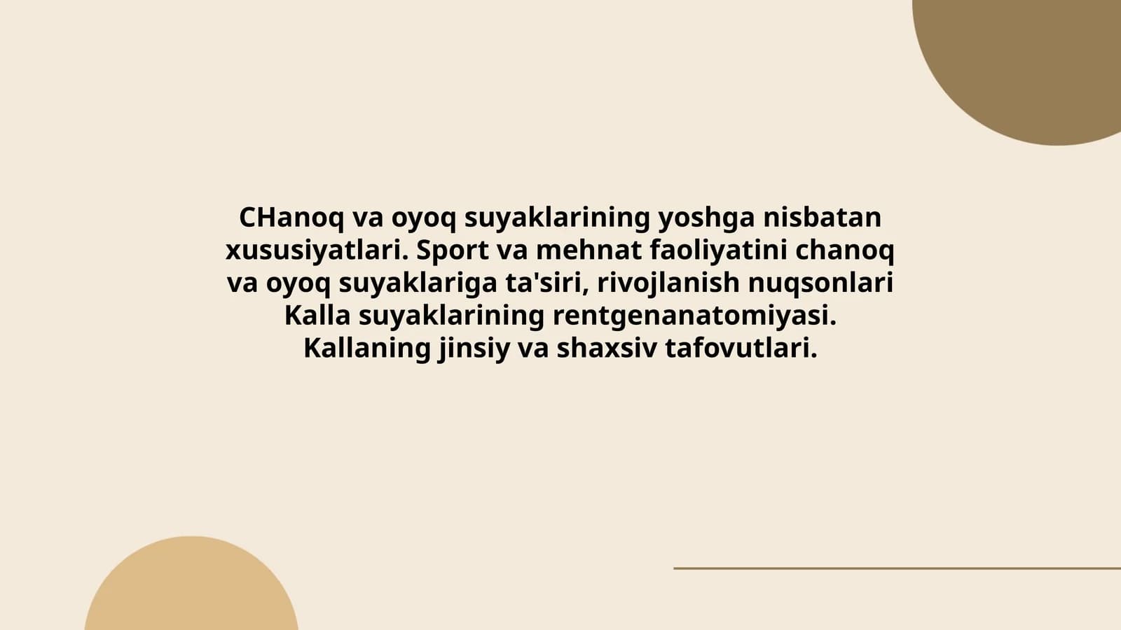 Kalla suyaklarining rentgenanatomiyasi