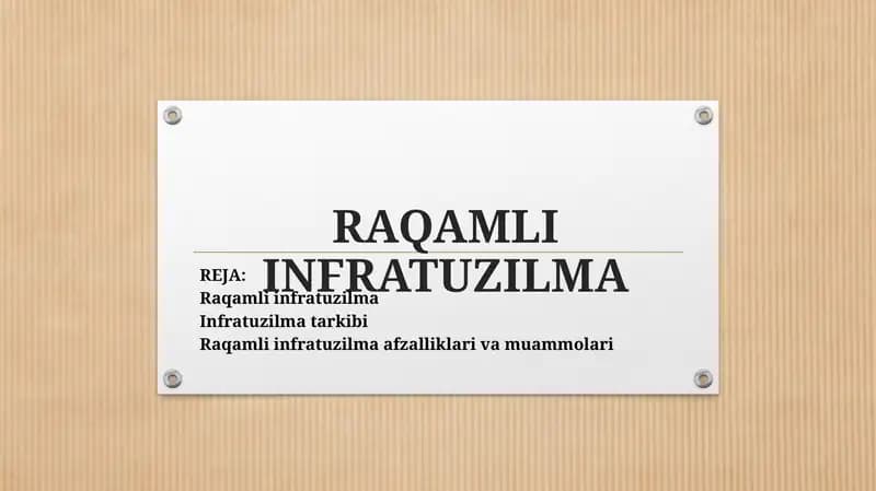 Raqamli infratuzilma