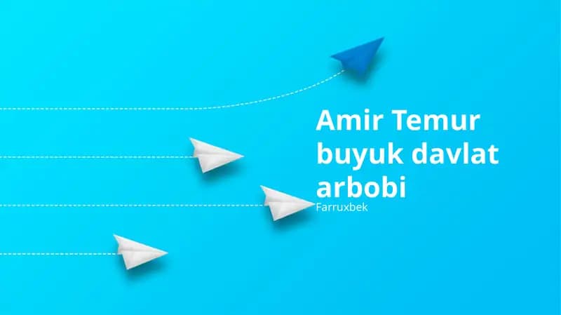 Amir Temur buyuk davlat arbobi