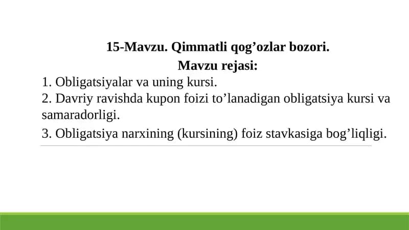 Qimmatli qog'ozlar bozori