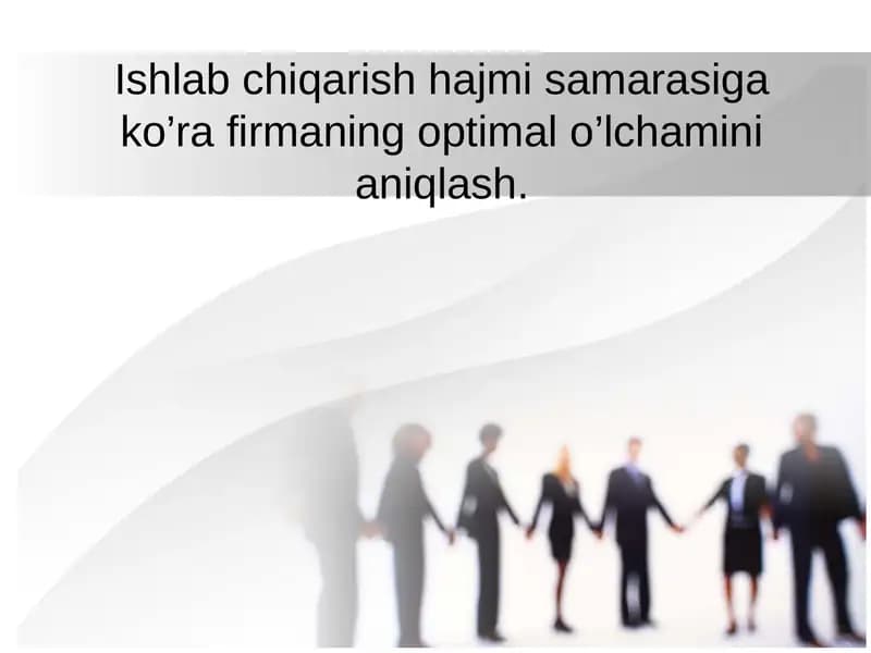 Ishlabchiqarish hajmi samarasi