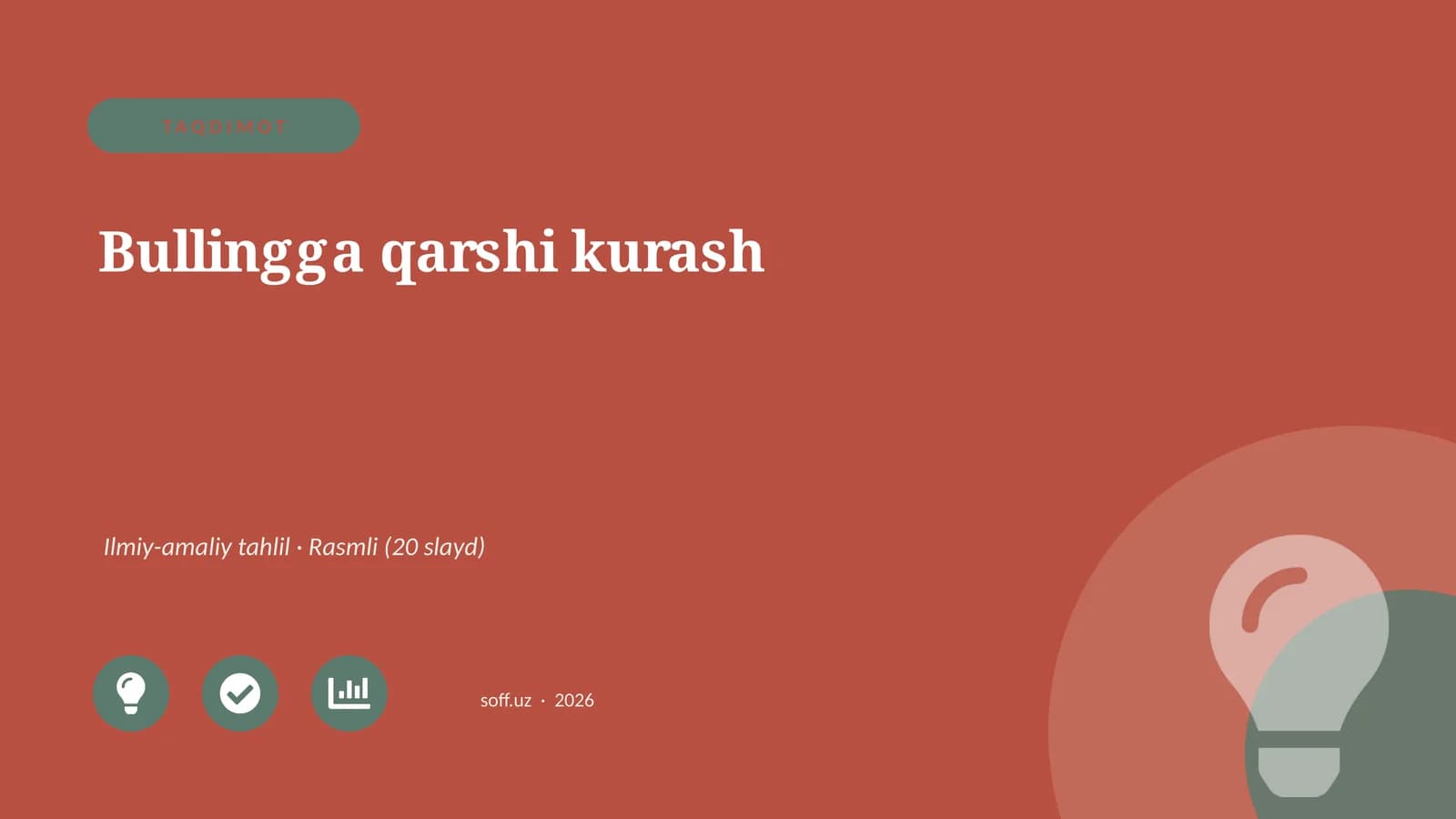 Bullingga qarshi kurash