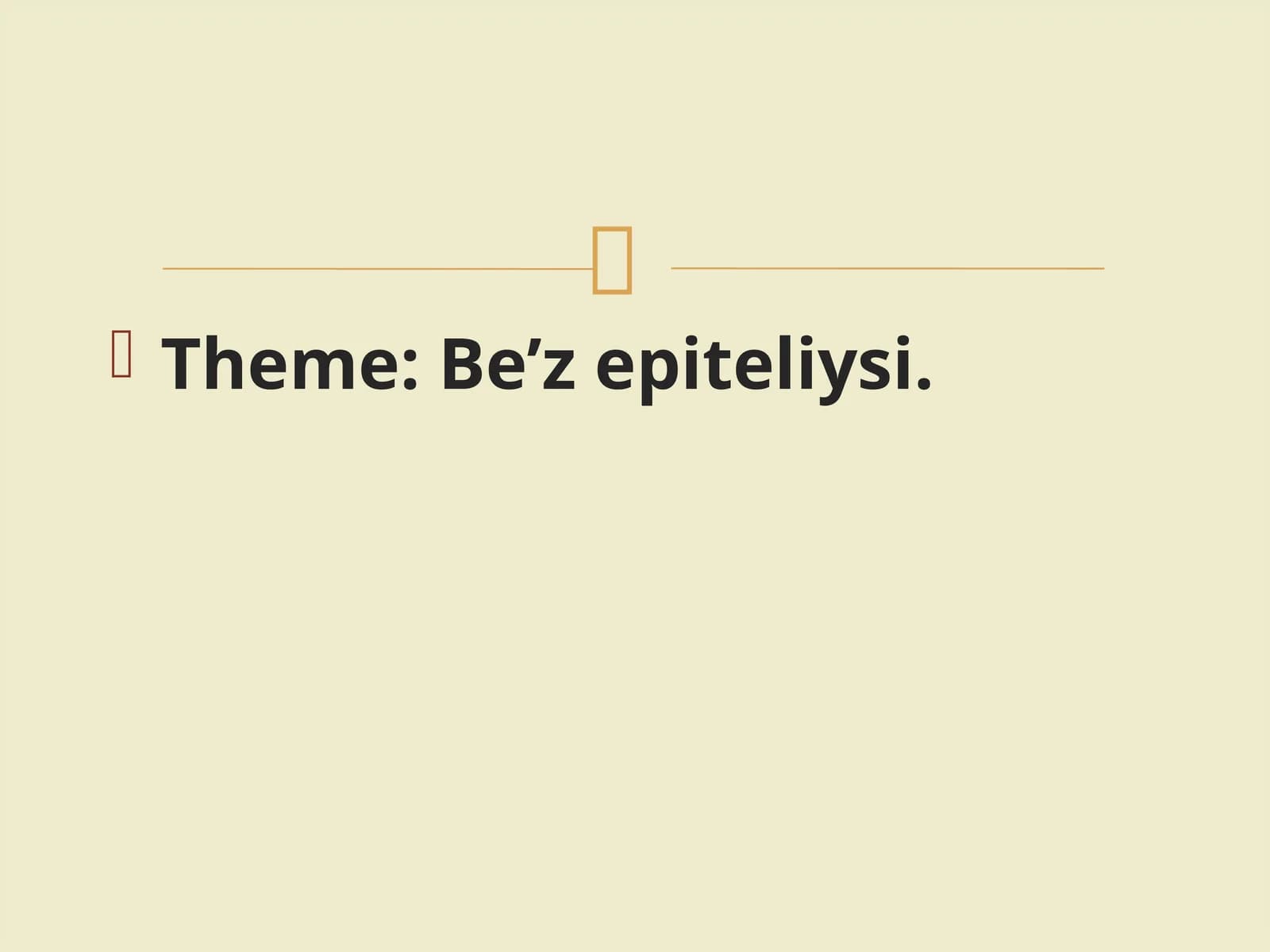Be’zepiteliysi