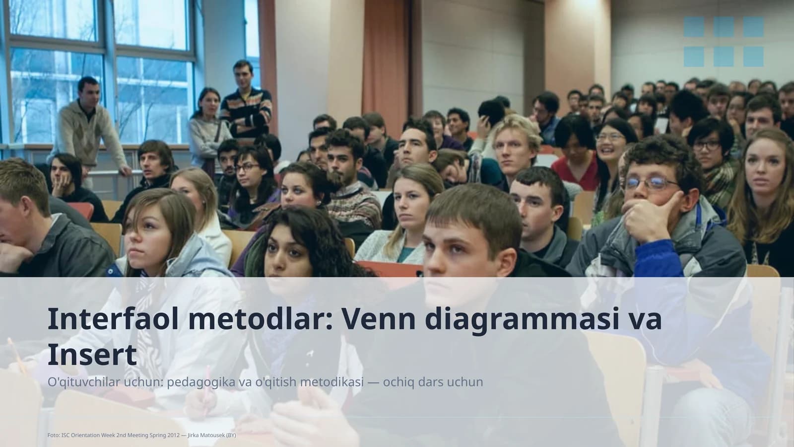 Interfaol metodlar: Venn diagrammasi va Insert