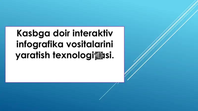 Infografika Yaratish Texnologiyasi
