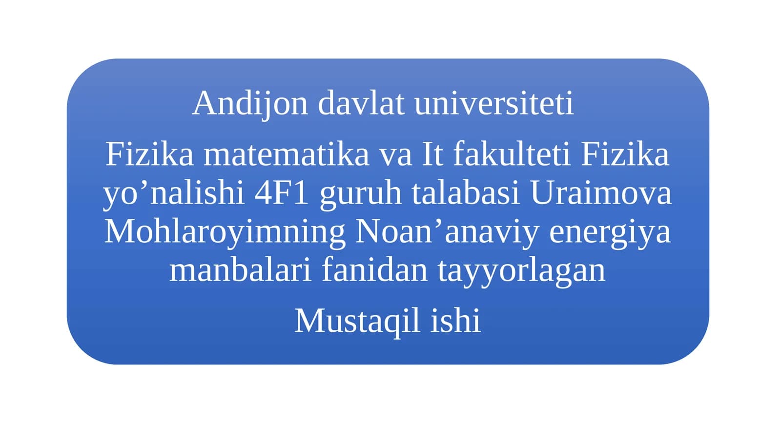 Quyoshnuri, shamol va issiq suv manbalari