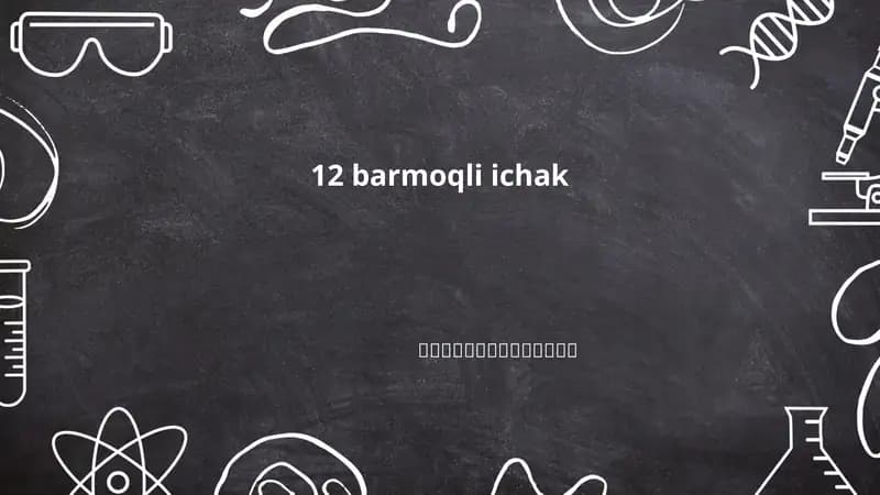 12 barmoqli ichak