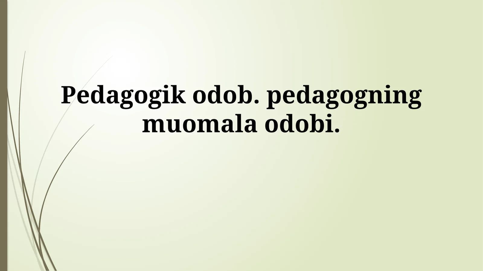 Pedagogik etika