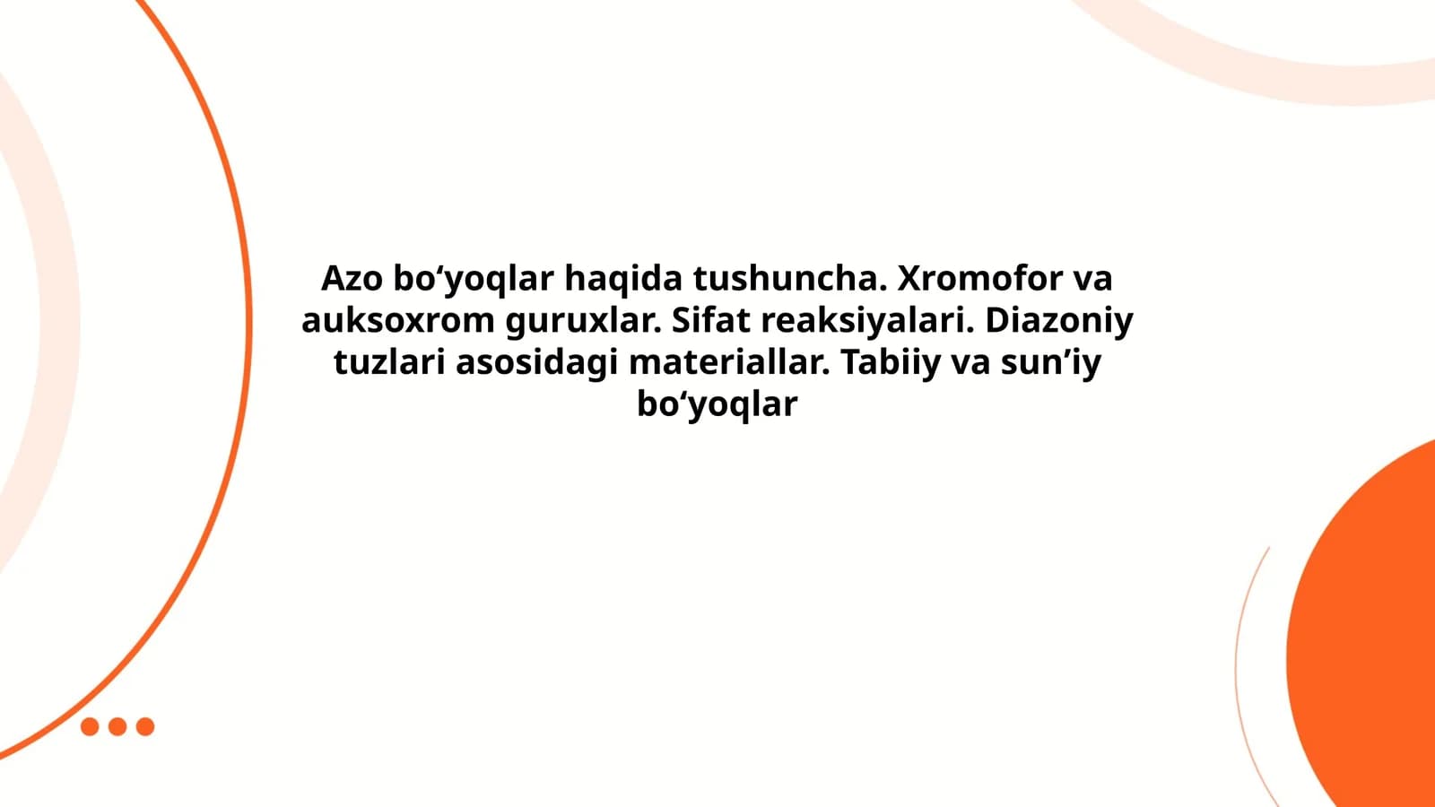 Azolar haqida tushuncha