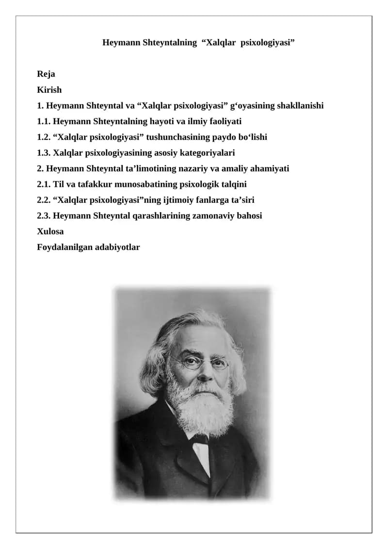 Xalqlar psixologiyasi