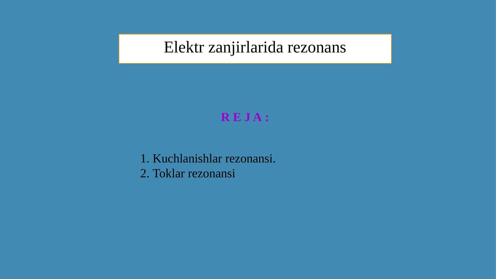 Elektrzanjirlaridarezonans