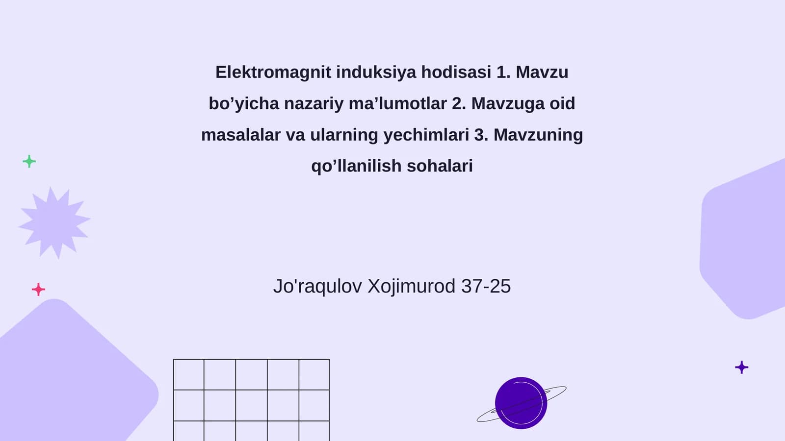 Elektromagnit induksiya hodisasi