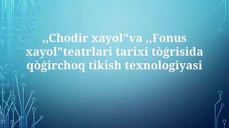 Chodir xayol