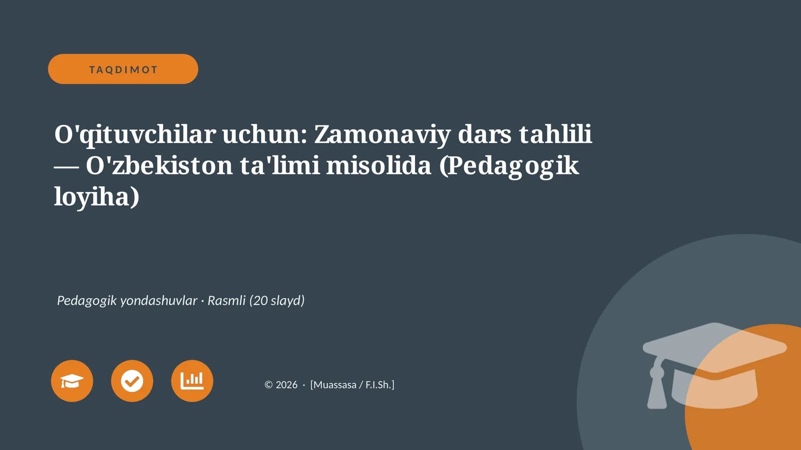 Zamonaviy dars tahlili