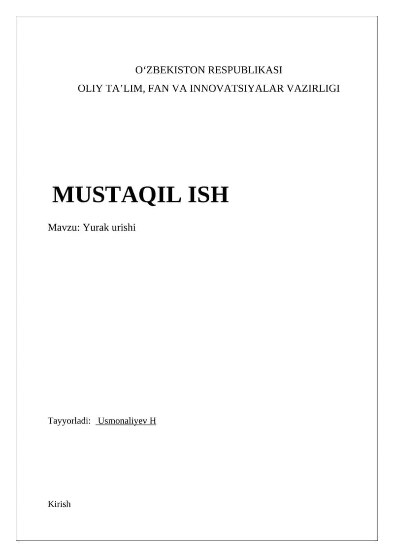 Yurak urishi
